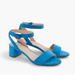 J. Crew Shoes | J. Crew Lottie Suede Sandals In Vivid Waterfall Blue Size 10 | Color: Blue | Size: 10