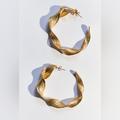 Zara Jewelry | 3for$38 Zara Textured Golden Hoop Earrings | Color: Gold | Size: Various