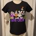 Disney Tops | Disney Women's Size Small Boo Crew Halloween Black Shortsleeve T-Shirt | Color: Black/White | Size: S