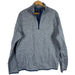 J. Crew Sweaters | J Crew Authentic Fleece 1/4 Zip Pullover Xl Mens Gray Blue Better Sweater | Color: Gray | Size: Xl