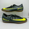 Nike Shoes | Nike Shoes Mens 11.5 Mercurial X Victory Indoor Soccer Yellow Green | Color: Black/Yellow | Size: 11.5