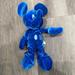 Disney Toys | Disney Store Nwt Vtg 90s Cobalt Blue Velvety Mickey Mouse Bean Bag Plush | Color: Blue | Size: Osb