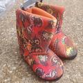 Disney Shoes | Disney Store Cars On The Road Slipper Boots Toddler Baby 7/8 Pull On New | Color: Brown/Orange | Size: 7bb