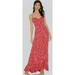 Free People Dresses | Free People The Moonlight Floral Maxi Dress Pink Orange Sleeveless A Line Boho | Color: Orange/Pink | Size: 12