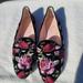 Kate Spade Shoes | Kate Spade Swinton Flower Embroidered| Ballet Flat. Size 8m | Color: Black/Pink | Size: 8