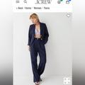 J. Crew Pants & Jumpsuits | J. Crew X Marie Marot Sailor Pants Linen Navy Gold Buttons Bnwt | Color: Blue/Gold | Size: 6