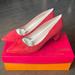 Kate Spade Shoes | New W/ Box Kate Spade Red Milan Too Suede Block Heel Pumps - Sz 8 Made In Italy | Color: Red | Size: 8