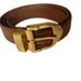 Louis Vuitton Accessories | Louis Vuitton Light Brown Taiga Leather Belt With Gold Hardware | Color: Brown/Gold | Size: Os
