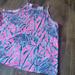 Lilly Pulitzer Tops | Lilly Pulitzer Extra Lucky Elephant Halter Tank Top Sz M | Color: Blue/Pink | Size: M