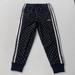 Adidas Bottoms | Adidas Girl’s Black Polka Dot Sporty Athletic Joggers Size 5 | Color: Black/Silver | Size: 5g