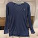 Polo By Ralph Lauren Sweaters | Bf: Polo Ralph Lauren Sweater Women’s Sp Navy V Neck Cotton Viscose Nylon Blend | Color: Blue | Size: Sp