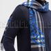 Burberry Accessories | Burberry Gray Roundel Giant Check Reversible To Blue Logo Cashmere 12x66" Scarf | Color: Blue/White | Size: 12"X66"