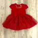 Disney Dresses | Disney Baby Red And Gold Mickey Holiday Dress 12-18 Months | Color: Gold/Red | Size: 12-18mb