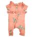 Jessica Simpson One Pieces | Jessica Simpson Baby Girl 0-3m Bodysuit Ruffle Short-Sleeve Onesie | Color: Pink | Size: 0-3mb