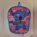 Disney Accessories | Disney Stitch School Backpack | Color: Blue/Pink | Size: Osbb