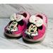 Disney Shoes | Girls Minnie Mouse Slippers Disney Cute Warm Cozy Pink Footwear Size 11/12 | Color: Pink | Size: 11.5g