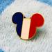 Disney Jewelry | Disney Mickey Mouse Epcot France Flag Character Ears Pin Lapel Pin | Color: Blue/Red | Size: Os