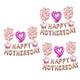 ifundom Ballons 3pcs 16 Letter Balloons Festival Balloons Mothers Day Balloons Party Balloons Wedding Proposal