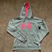 Under Armour Tops | Gray Under Armour Breast Cancer Awareness Hoodie | Color: Gray/Pink | Size: M