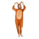 Funivals Unisex Animals Costume Adult，Plush Hooded Animals Onesie Homewear Adults，Halloween Christmas Jumpsuit Women & Men (Kangaroo, Adult S)