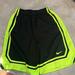 Nike Bottoms | Kids Large Nike Dri- Fit Shorts Black And Neon Green | Color: Black/Green | Size: Lb