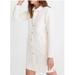 Madewell Dresses | Madewell Embroidered Eyelet Denim Shirtdress M | Color: Cream/White | Size: M