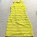 J. Crew Dresses | J.Crew Womens Sheath Dress In Fringy Lace Bright Citron Yellow G1532 Sz 000 Nwt | Color: Yellow | Size: 00