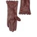 Kate Spade Accessories | Kate Spade Scalloped Leather Gloves | Color: Red | Size: Small