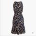 J. Crew Dresses | J.Crew Mercantile Ruched Waist Dress In Vintage Floral Size M | Color: Black | Size: M