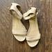 J. Crew Shoes | J. Crew Nude Leather Ankle Strap Sandals In Size 7.5 | Color: Cream | Size: 7.5