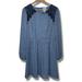 Anthropologie Dresses | Anthropologie Kit & Sky Fan Print Lace Dress Size L | Color: Blue | Size: L