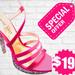 Nine West Shoes | New Pink Strappy Nine West Stilettos Size 5.5 | Color: Pink | Size: 5.5