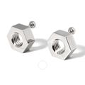 Burberry Jewelry | Burberry Palladium-Plated Nut Earrings New | Color: Silver | Size: 1.8cm X 1.6cm/0.7 X 0.6in