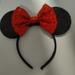 Disney Accessories | Disney Minnie Mouse Ears Headband Sequins | Color: Black/Red | Size: Osbb