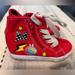Disney Shoes | Disney Minnie Mouse Red High Top Sneakers Size 8 Toddler Girls | Color: Red | Size: 8g