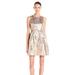 Jessica Simpson Dresses | Jessica Simpson Nwt Dress Bronze/Gold Metallic Jacquard Fit & Flare | Color: Gold/Tan | Size: Various