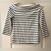 Anthropologie Tops | Anthropologie Off The Shoulder Top Black White Striped Sz Small | Color: Black/White | Size: S