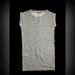 Athleta Dresses | Athleta Ease Up Gray Stripe Pockets Knit Shift Comfy Sweatshirt Dress Xs Euc | Color: Gray/White | Size: Xs