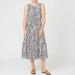 J. Crew Dresses | J Crew Sleeveless Tiered Midi Dress In Poppy Garden Print Floral V Back | Color: Black/Pink | Size: S