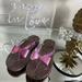 Kate Spade Shoes | Kate Spade Womens Folllie Glitter Bow Flip Flops Sandals Size 7 | Color: Purple | Size: 7