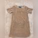 Anthropologie Dresses | Floreat Anthropologie Velvet Dress W Short Sleeves & Pockets_m | Color: Pink/Tan | Size: Xs