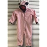 Columbia Jackets & Coats | Columbia Tiny Bear Size 18-24 Pink Fleece Snowsuit Bunting | Color: Gray/Pink | Size: 18-24mb