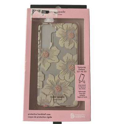 Kate Spade Cell Phones & Accessories | 3 For $25 Kate Spade Samsung Galaxy Phone Hardshell Cover S21 Fe 5g Floral Clear | Color: Pink/White | Size: Os