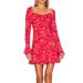 Free People Dresses | Free People Women's Tess Mini Dress | Color: Red | Size: Xl