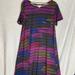 Lularoe Dresses | Lularoe Carly Style Dress Multi Colored | Color: Black/Purple | Size: Xl