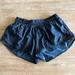 Lululemon Athletica Shorts | Lululemon Hot High-Rise Lined Shirt Size 6 | Color: Black/Blue | Size: 6