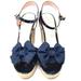 Kate Spade Shoes | Kate Spade Darya Bow Blue Denim Espadrille Wedge Sandals 8 | Color: Blue | Size: 8