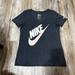 Nike Tops | Nike Women's Sportswear Essential Spectrum V-Neck Tee Heather Blue Size M | Color: Blue | Size: M
