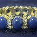J. Crew Jewelry | J Crew Faux Blue Cabochon & Diamond Stretch Bracelet | Color: Blue/Gold | Size: Os