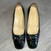 Gucci Shoes | Gucci Patent Leather Kitten Heel Flats. | Color: Black/Silver | Size: 10b